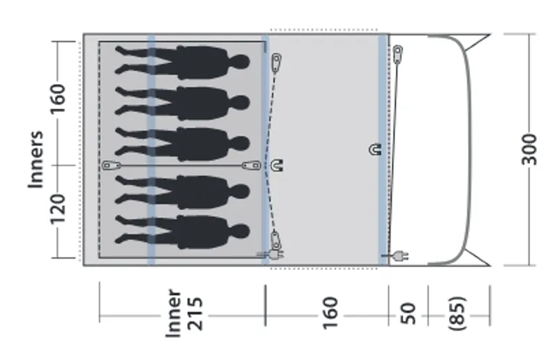 Outwell Elmdale 5PA Inflatable Tent - 2023 Model-2